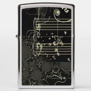 Abstract artwork zwarte muziek
