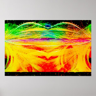 Abstract astronomisch spincanvas afdrukken poster