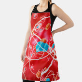 Abstract atom background, Chemistry model of molec Schort (Insitu)