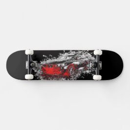 Abstract Auto Rood Skateboard