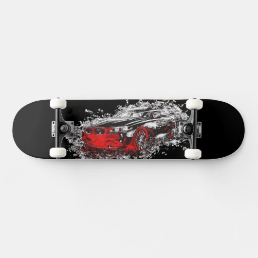 Abstract Auto Rood Skateboard (Horizontaal)