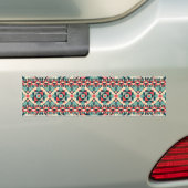 Abstract Aztec-patroon Bumpersticker (Op auto)