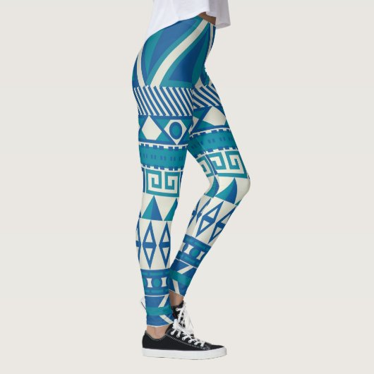Abstract Aztec-patroon Leggings (Rechts)