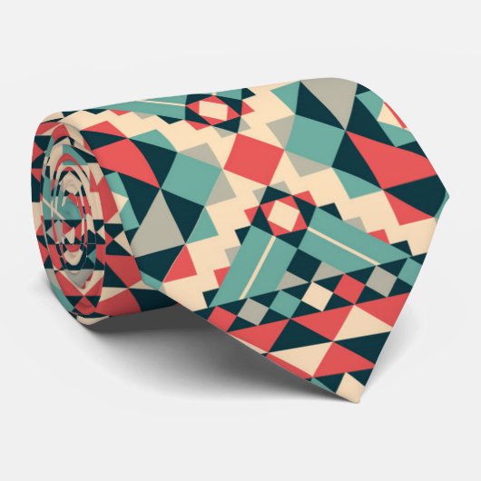 Abstract Aztec-patroon Stropdas (Opgerold)