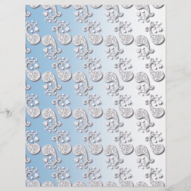 Abstract babyblauw en roze pastaafmeel (Voorkant)