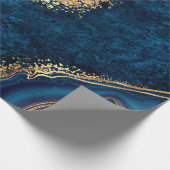 abstract background blue marble agate granite mosa cadeaupapier (Hoek)