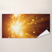 Abstract background - bright orange lightslight,ba (Serviette de bain)