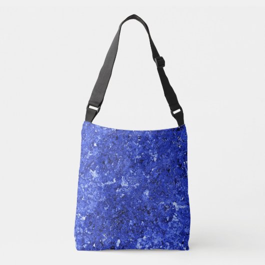 Abstract Background in Cobalt Blue Crossbody Tas (Voorkant)