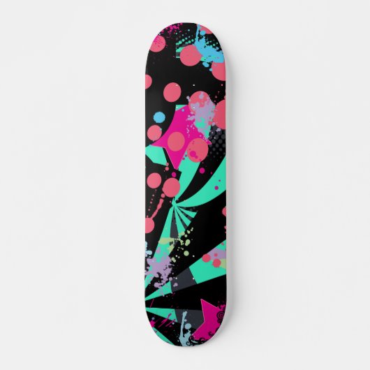 Abstract barstverlies Schaats Skateboard (Voorkant)
