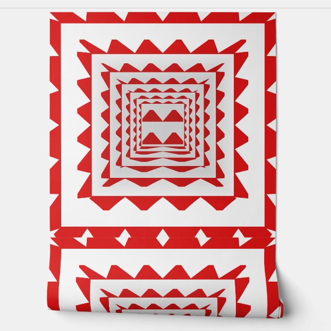 Abstract Bauhaus Geometric Pattern  Behang (Afrollen)