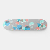 Abstract Bauhaus Halve Cirkels Mod Pop Kunstpatroo Skateboard (Horizontaal)