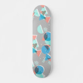 Abstract Bauhaus Halve Cirkels Mod Pop Kunstpatroo Skateboard (Voorkant)