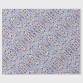 Abstract Bauhaus Pattern Art Wrapping Paper Cadeaupapier (Vlak)