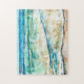 Abstract Beach Coastal Shoreline Artwork Legpuzzel (Verticaal)