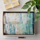 Abstract Beach Coastal Shoreline Artwork Tissuepapier (Geschenk)