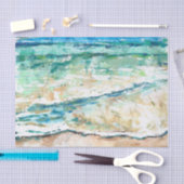 Abstract Beach Coastal Shoreline Artwork Tissuepapier (Craft)