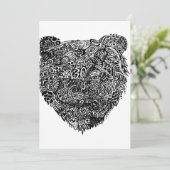 Abstract Bear Aankondiging (Staand voorkant)