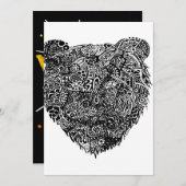 Abstract Bear Aankondiging (Voorkant / Achterkant)