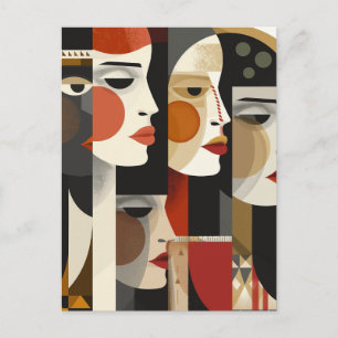 Abstract Beauty Palette Artistry Briefkaart