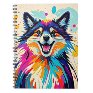 Abstract beer leuke leuke vrolijke dierenkunst notitieboek