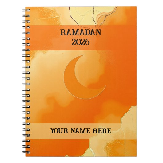 Abstract Beige Islamic Notitieboek (Voorkant)