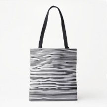 Abstract beklede monochrome Canvas tas ()
