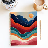 Abstract Bergen 2025 Custom Name Planner