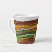Abstract berglandschap latte mok (Linkerhoek)