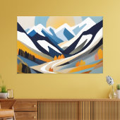 Abstract berglandschap Modern artistiek decor Canvas Afdruk (Insitu (Woonkamer))