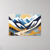Abstract berglandschap Modern artistiek decor Canvas Afdruk (Voorkant)