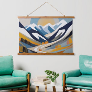 Abstract berglandschap Modern artistiek decor Hangend Wandkleed