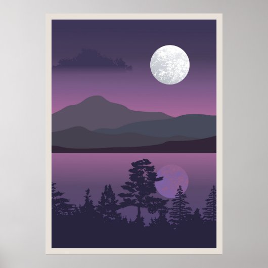 Abstract berglandschap poster (Voorkant)