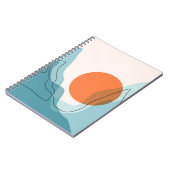 Abstract berglandschap, vlakke omgeving notitieboek (Linkerzijde)