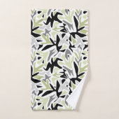 Abstract, Black and Green, Youth, Modern, Creative (Serviette à main)