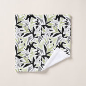 Abstract, Black and Green, Youth, Modern, Creative (Gant de toilette)