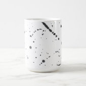 Abstract Black Paint Splash & Splatter Pattern Koffiemok (Center)
