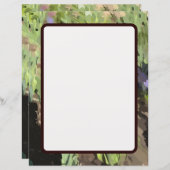 Abstract blad voor aangepast groenpapier (Voorkant / Achterkant)