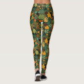 Abstract Bladeren Leggings (Achterkant)