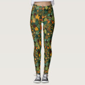 Abstract Bladeren Leggings (Voorkant)
