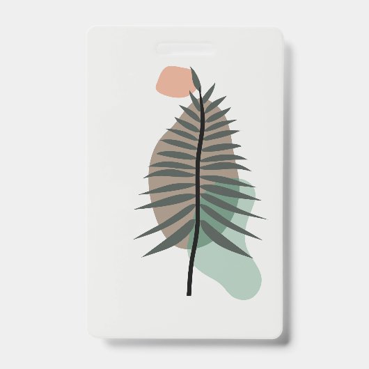 Abstract bladontwerp badge (Voorzijde)