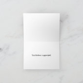 Abstract bladontwerp bedankkaart (Binnen)