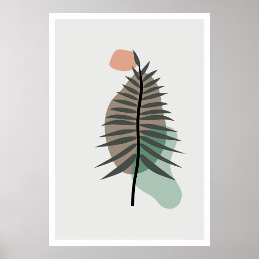 Abstract bladontwerp poster (Voorkant)