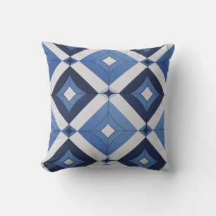 Abstract Blau Accent Kussen