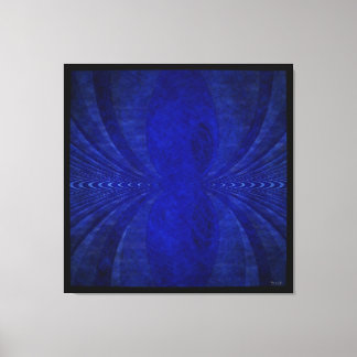 Abstract Blau Golf Canvas Afdruk