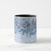 Abstract Blau & Grijs Oceaandrift Mok (Midden)