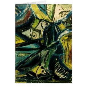 Abstract Blauw