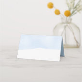 Abstract blauw aquarel plaatskaart, baby shower (Achterkant)