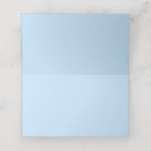 Abstract blauw aquarel plaatskaart, baby shower (Binnenkant ongevouwen)