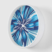 Abstract Blauw Bloem Art Deco (Hoek)