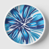 Abstract Blauw Bloem Art Deco (Voorkant)